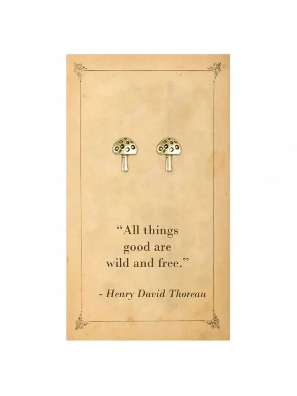 ($9) Literary Quotes Earrings - Thoreau